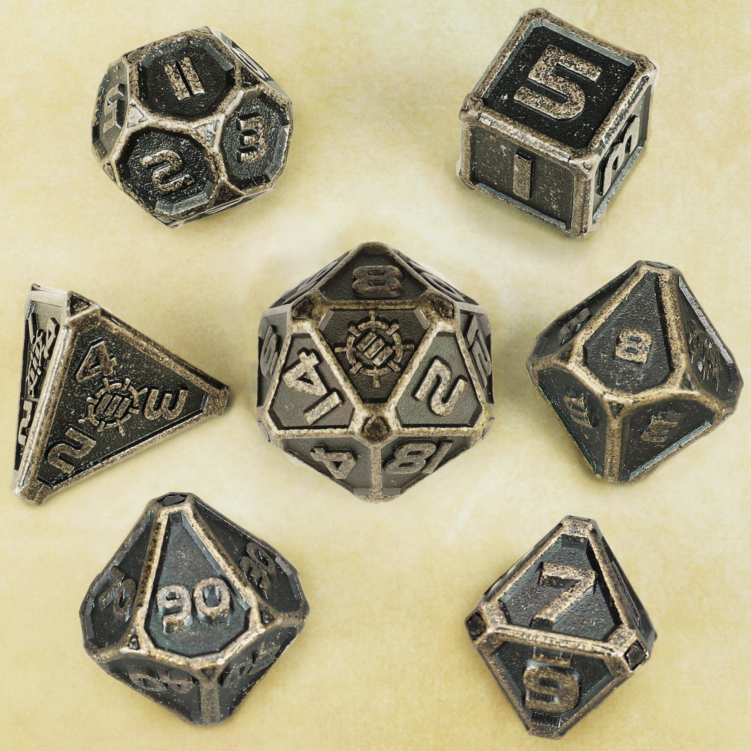 Set zaruri metalice DnD Ancient Bronze 5