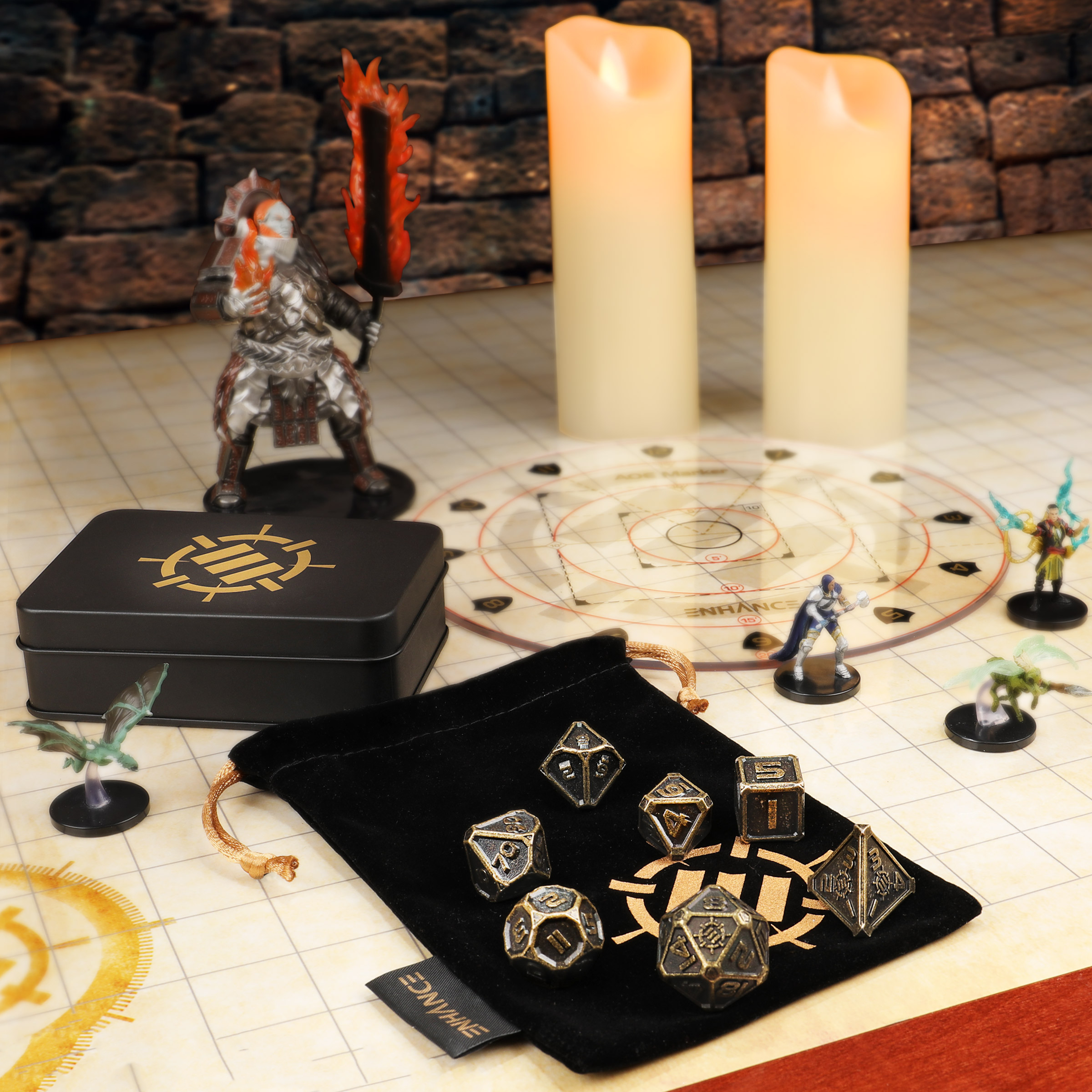 Set zaruri metalice DnD Ancient Bronze 6