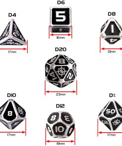 Set zaruri metalice DnD Collector’s Edition Black 2