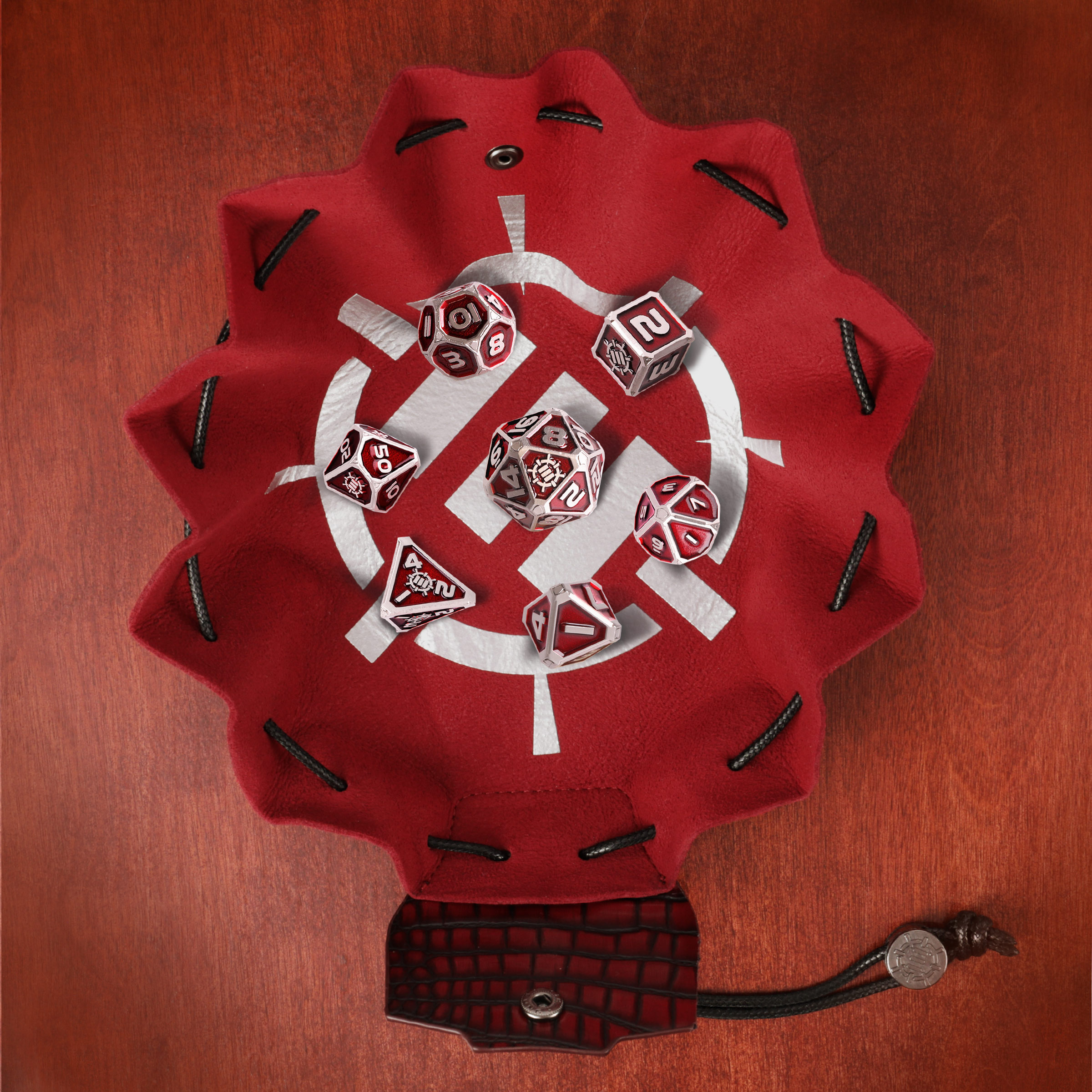 Set zaruri metalice DnD Collector’s Edition Red 8