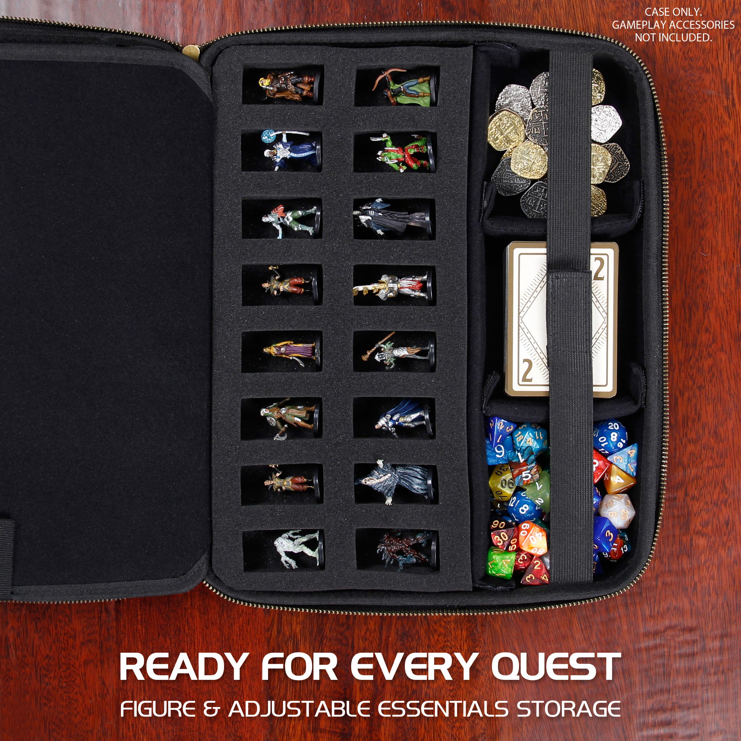Geanta Organizator RPG Canvas Black ENHANCE pregatit pentru orice campanie