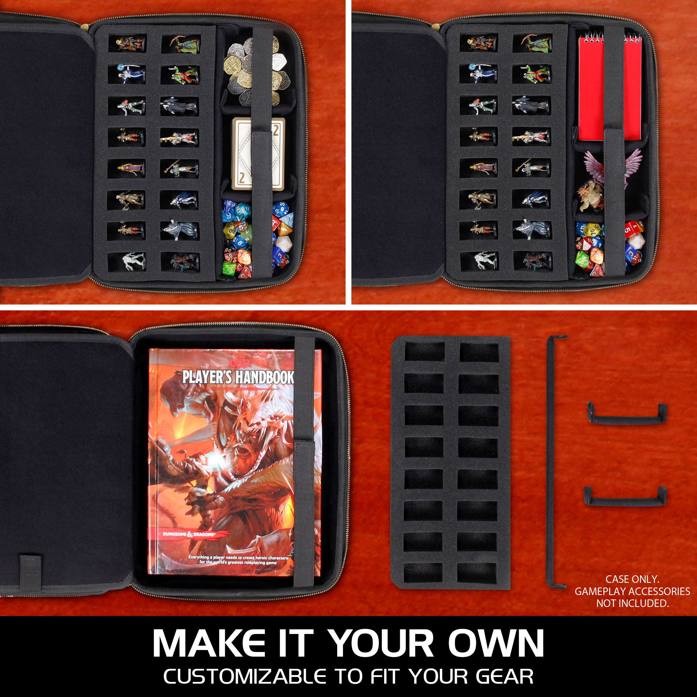 Geanta Organizator RPG Canvas Black ENHANCE costumizabila